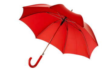 red umbrella isolated on transparent background