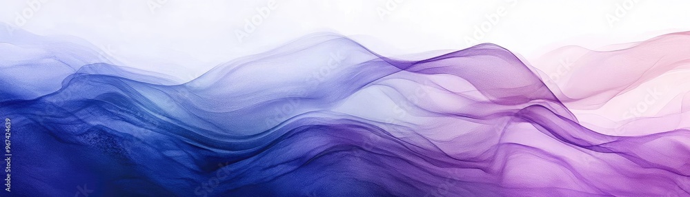 Poster an abstract wave of vibrant colors flowing seamlessly, creating a soothing and dynamic visual experi