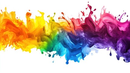 Abstract Colorful Paint Splash
