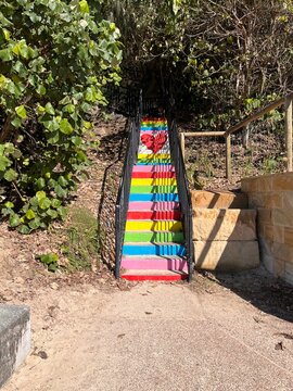 Rainbow stairs
