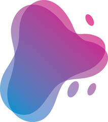 abstract liquid blob shape design