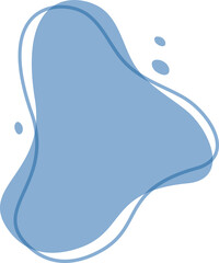 abstract liquid blob shape design