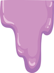 Cartoon sticky slime. Goo liquid slime splatter, mucus splash. Jelly dripping spot flat vector illustration icon