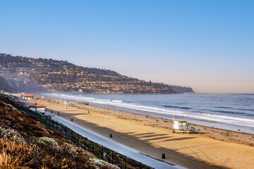 beach in beautiful morning light at Redondo beach, California, Los Angeles