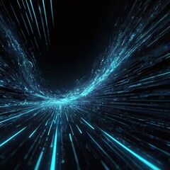 Fototapeta premium Abstract Digital Energy. Multi colored energy on a dark gradient background. 4k Highly Detailed, ideal for wallpaper or background. 