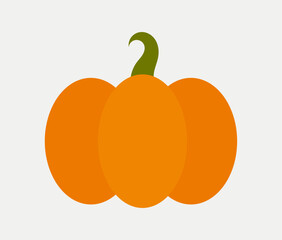 Pumpkin icon design element. Vector illustration.