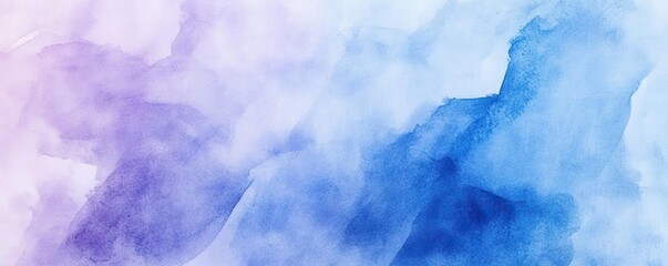 Fototapeta premium An abstract watercolor background featuring soft hues of purple and blue, perfect for design and artistic projects.