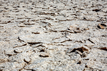 area of salt plates in the middle of death valley, called Devil's Golfe Course,