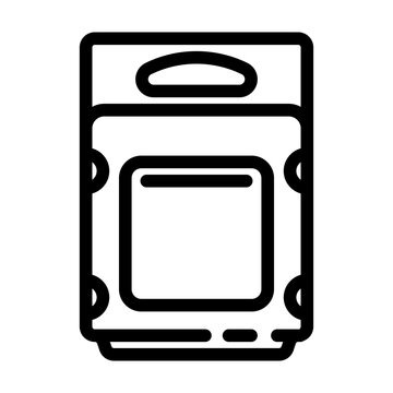 recommend clip art: clamshell package plastic package line icon vector. clamshell package plastic package sign. isolated contour symbol black illustration