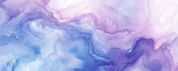 Obraz premium A serene abstract background featuring soft waves of pastel purple and blue, perfect for calming and artistic designs.