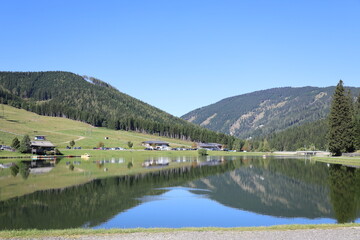 lake in the mountains