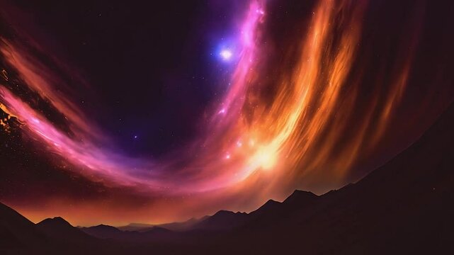 A mesmerizing cosmic scene where planetary aura sparks the creation of an infinite, complex universe, expanding into multidimensional parallel universes and revealing endless space possibilities.