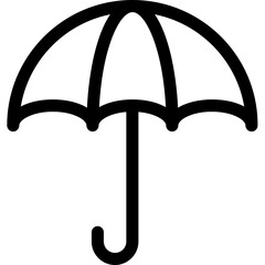 Simple vector icon umbrella