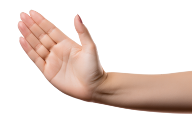 Slapping hand action, woman's hand slap or hitting gesture close up. 