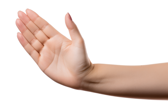 Slapping hand action, woman's hand slap or hitting gesture close up. 