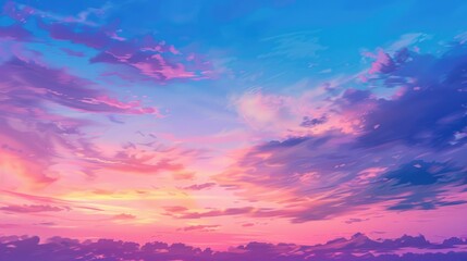 Colorful sky view morning to twilight