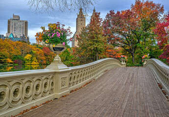 Bow bridge in late autumn
