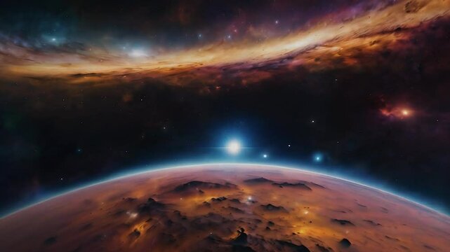 Discover the birth of a new multidimensional universe as planetary aura ignites parallel universes and infinite space, expanding into the cosmos with boundless potential.