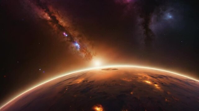 A parallel universe filled with planets and the beauty of the universe, where space exploration reveals the wonders of intergalactic travel and the vastness of the universe.