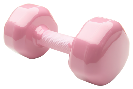 PNG Pink dumbbell for fitness enthusiasts.