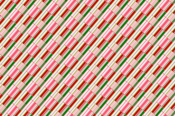 Christmas pattern in red and green colors. Geometric holiday abstract design. Holiday wrapping paper