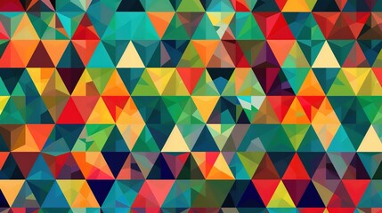 Colourful triangle wallpaper