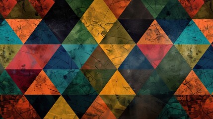Colourful triangle wallpaper