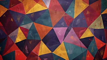Colourful triangle wallpaper