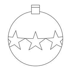 Obraz premium Christmas Coloring Page For Kids