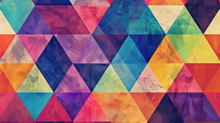 Colourful triangle wallpaper