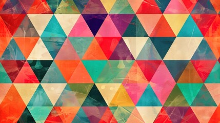 Colourful triangle wallpaper