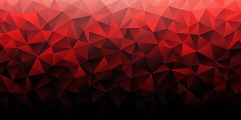 Naklejka premium Abstract red and black gradient luxury background with triangles , abstract, background, triangles, geometric, luxury, red