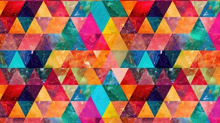 Colourful triangle wallpaper