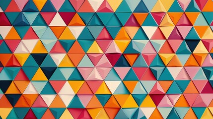 Colourful triangle wallpaper