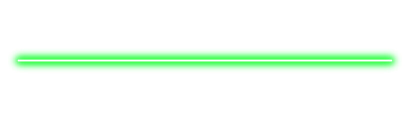 Line neon glowing sign green. Beam laser light line border isolated on transparent background. Green Neon tube light effects. Light energy line. design elements © Zoriala HN