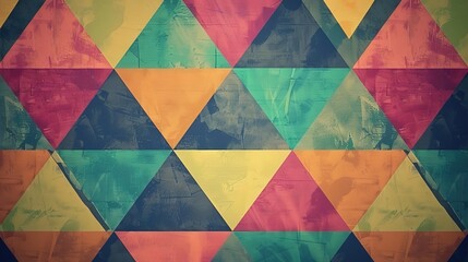 Colourful triangle wallpaper