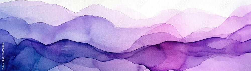 Aufkleber a mesmerizing abstract design featuring flowing waves of purple and pink hues, creating a serene and