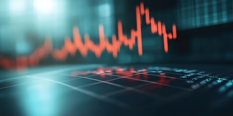 Close-up view of an electronic monitor displaying a vibrant heart rate graph, symbolizing health and technology.