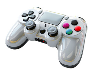 3d realistic game stick device, isolated on transparent background, generated ai