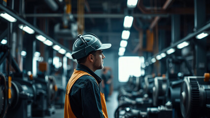 Industrial Worker in a Factory