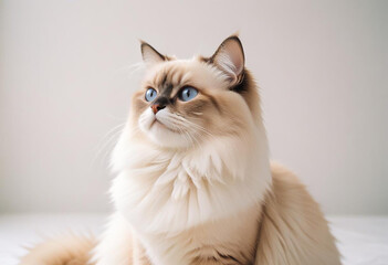 a realistic photo of cat made with generative AI