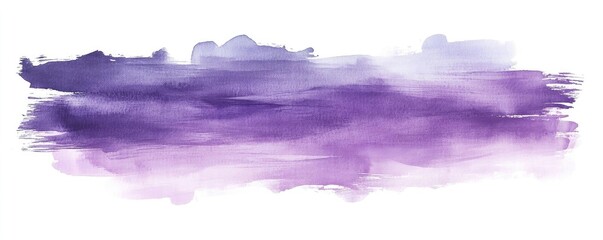 Soft purple watercolor splash on a white background, perfect for backgrounds, designs, and creative projects.
