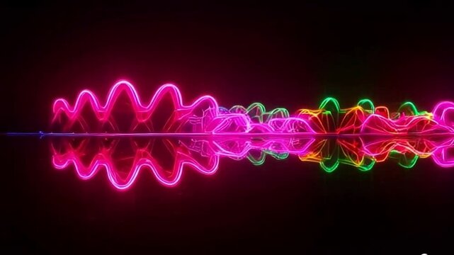 The opening video with a neon theme with a unique pattern depicts a mysterious and interesting impression.