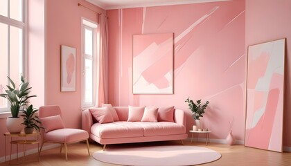 Photo interior modern design room 3d illustration;