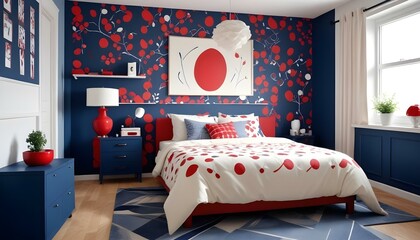 Photo interior modern design room 3d illustration;