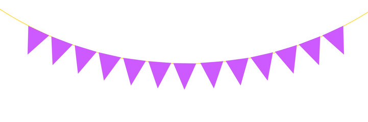 Purple ribbon, colorful ribbon, bunting, Party decoration, birthday banner, party banner, birthday decorations, purple banner, flag, decoration, banner png, triangle flag decoration, decoration