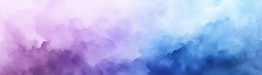 Obraz premium A beautiful abstract watercolor background blending shades of purple and blue, perfect for artistic and creative projects.