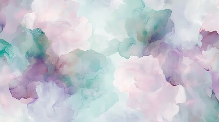 Fototapeta premium Soft pastel colors blend seamlessly, forming a melted pattern that fades into a dreamy backdrop, creating a tranquil atmosphere