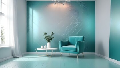 Photo interior modern design room 3d illustration;