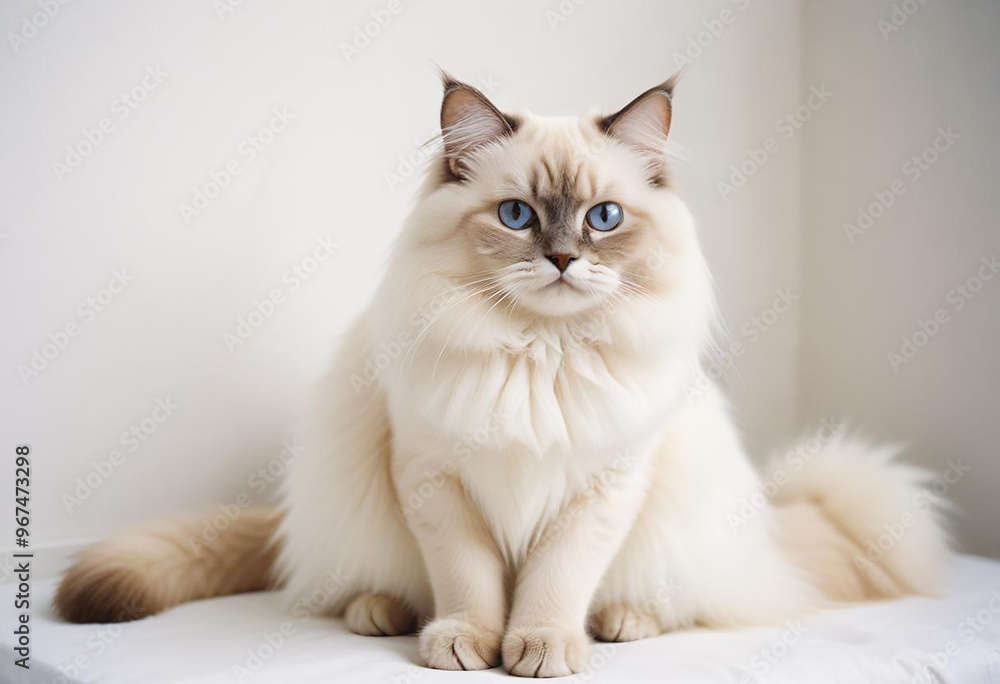 Poster a realistic photo of cat made with generative ai